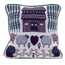 Cushion - Country House / Sheep - Cover Only  17"x17"