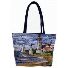 Shopping Bags -Nautical-3 Sails - 12X18"
