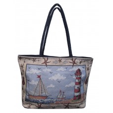 Shopping Bags - Nautical + Boat - 12X18"