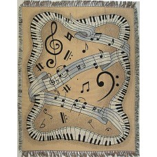 Tapestry Throw - Musical