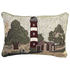 Tapestry Cushion - Lighthouse W/Trees