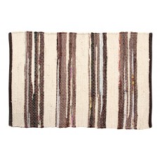 Chindi Floor Mats - Ivory-Brown/Multi Color 24X36"