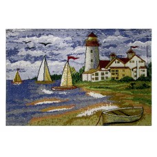 Tapestry Place Mat - Nautical( 3 Sail Boats)
