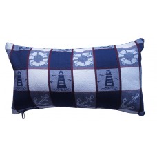 Toss Cushion Nautical, 12X22" - With Pillow