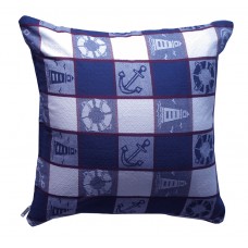 Toss Cushion Nautical, 20X20" - With Pillow