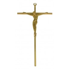 Crucifix Brass- Wall Hanging, On Brass Cross